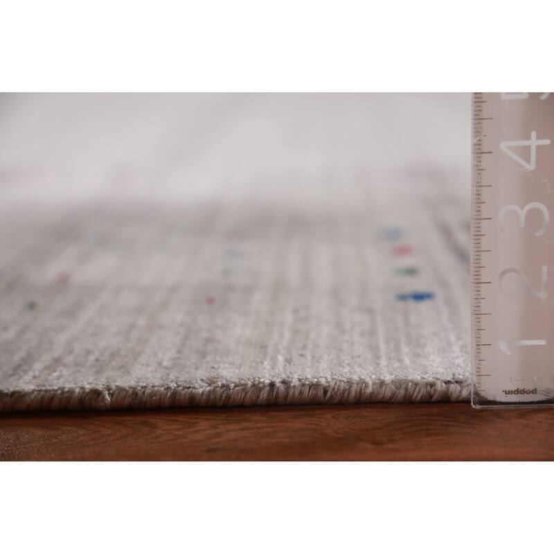 Gabbeh Indian Area Rug Handmade Living Room Silk Carpet - 8'11" x 11'7"