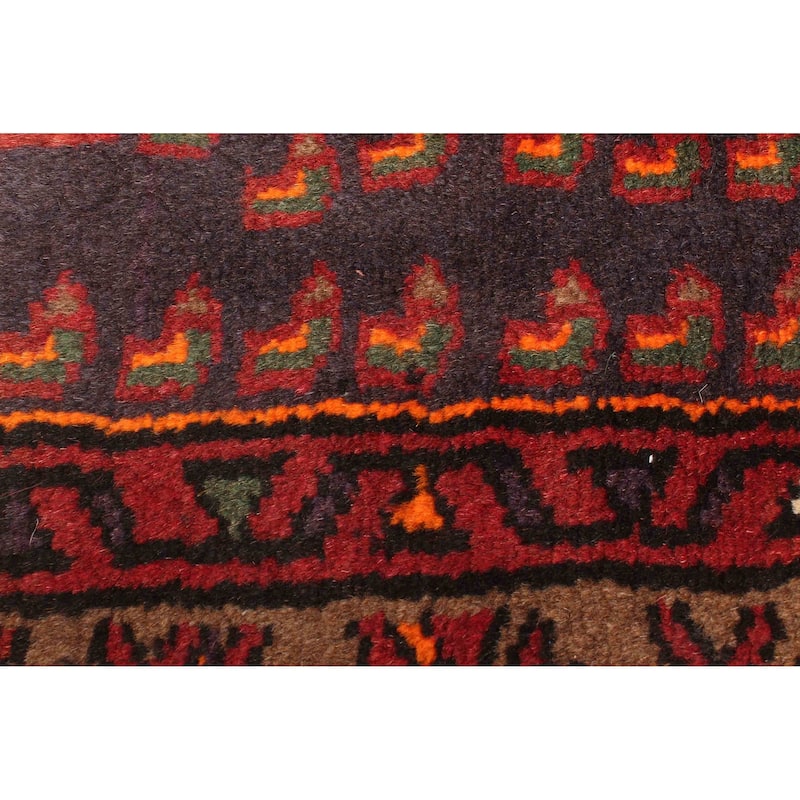 ECARPETGALLERY Hand-knotted Andelz Red Wool Rug - 4'3 x 6'8