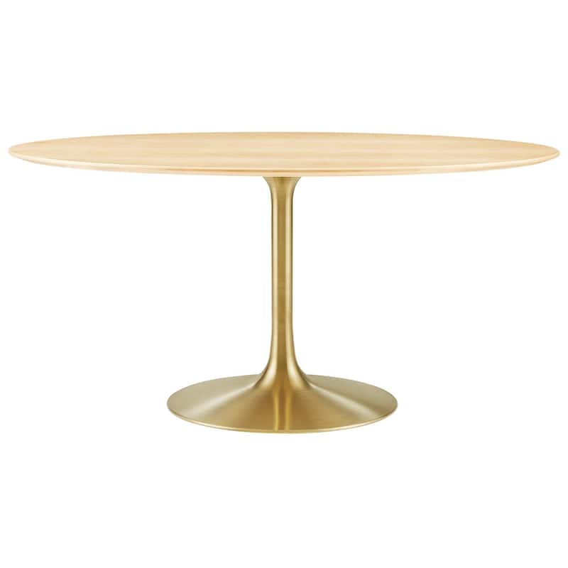 Lippa Oval Wood Top Dining Table