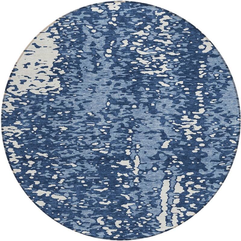 HomeRoots Abstract Transitional Rectangle Outdoor Rug