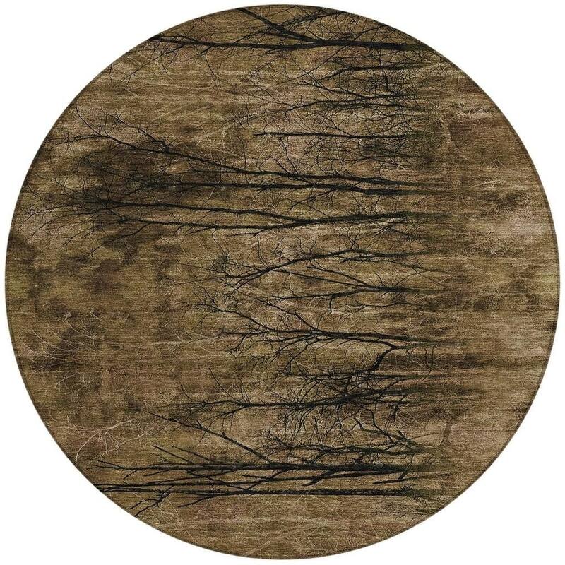 HomeRoots Floral Transitional Rectangle Outdoor Rug