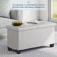 preview thumbnail 18 of 62, Nestl Storage 30-In Storage Ottoman Bench with Storage Bins for Bedroom - Folding Foot Rest Ottoman with Storage for Living Room