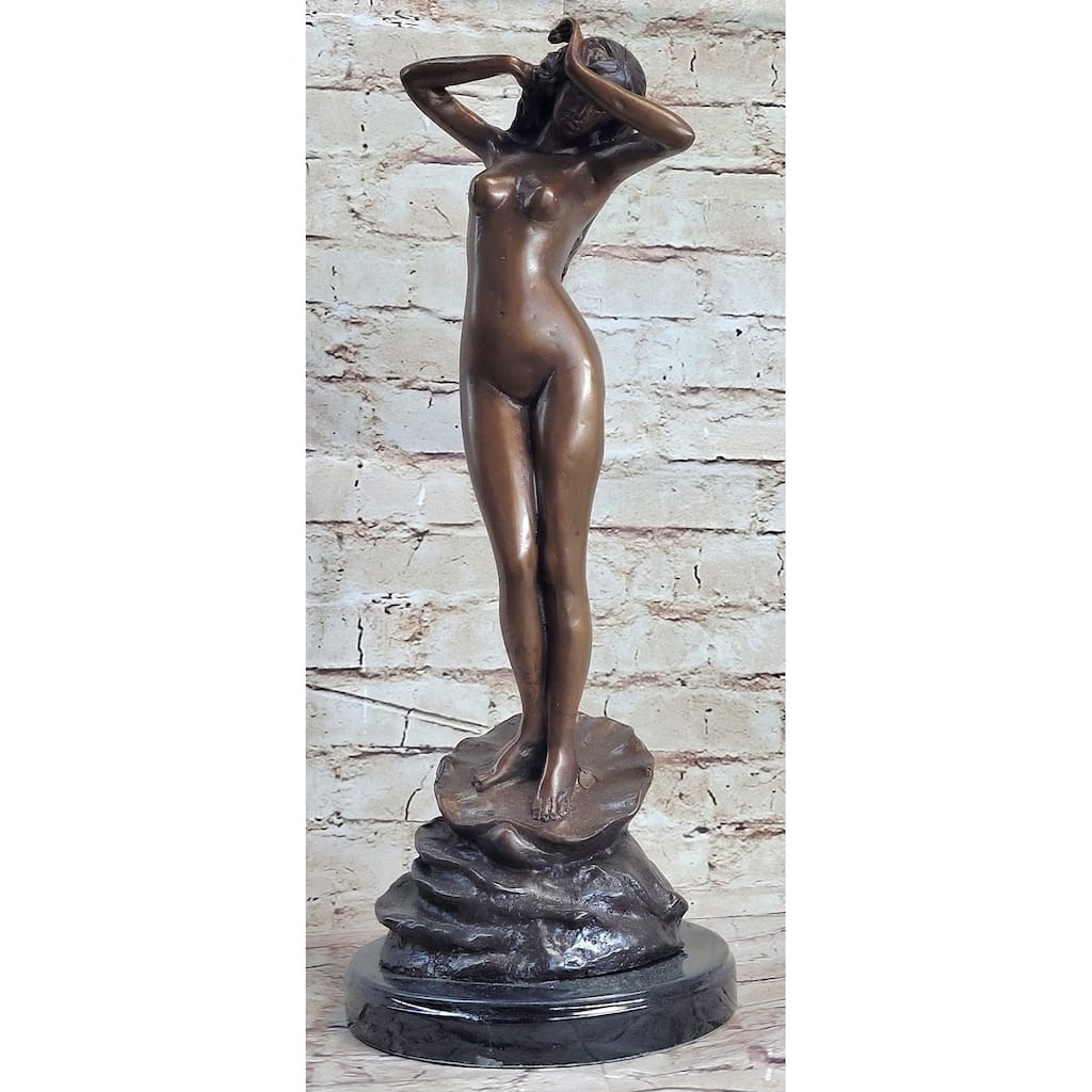 Limited Edition Aphrodite Rising From The Sea Greek Roman Goddess Bronze Statue
