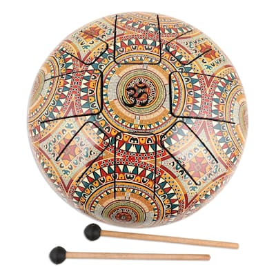Novica Handmade Palatial Peace Iron Tongue Drum