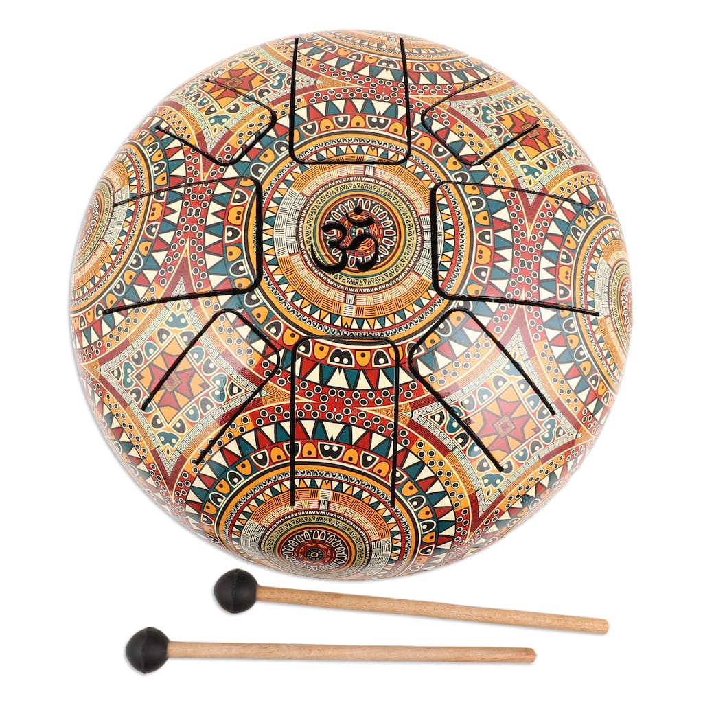 Novica Handmade Palatial Peace Iron Tongue Drum