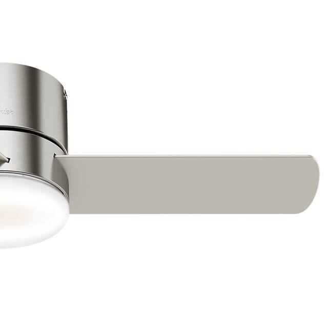 Hunter 44" Minimus Low Profile Ceiling Fan with LED Light, Handheld Remote