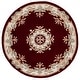 preview thumbnail 52 of 92, SAFAVIEH Handmade Aubusson Hrachuhi Traditional Wool Rug 6' Round - Red/Ivory