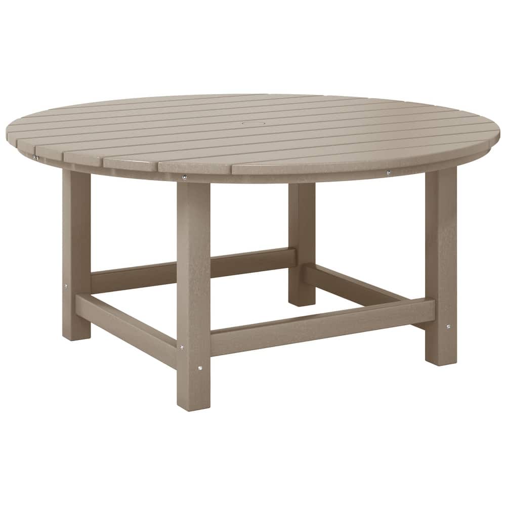 Laguna Outdoor Poly Adirondack 38" Round Coffee Table