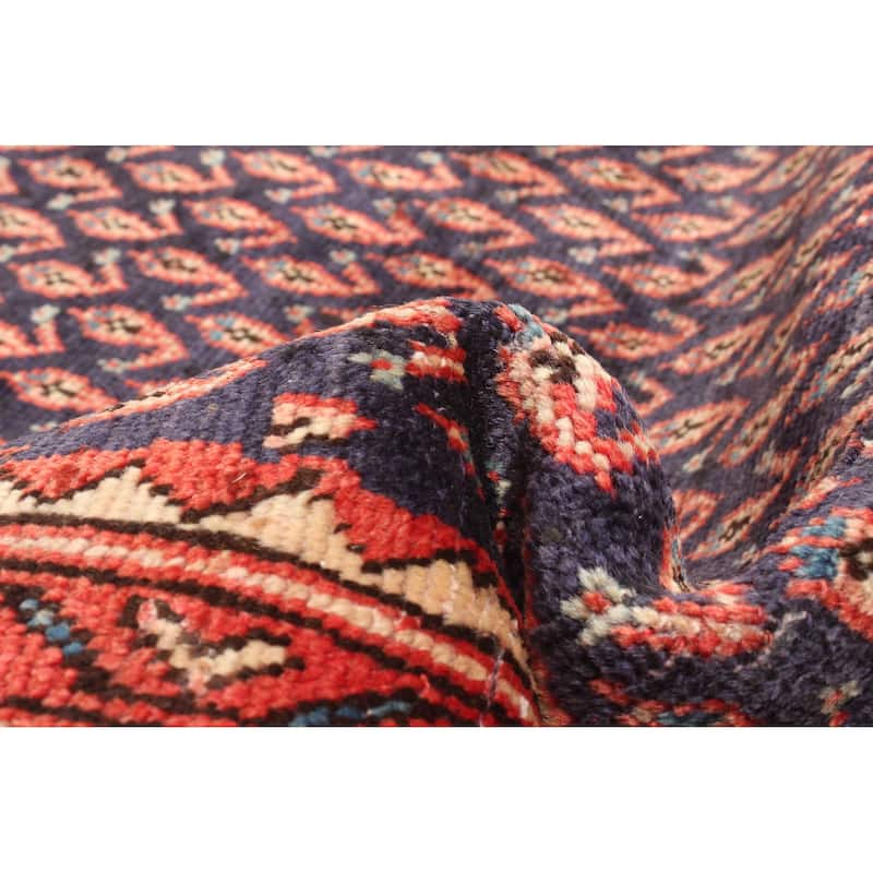 ECARPETGALLERY Hand-knotted Andelz Dark Navy Wool Rug - 3'10 x 6'6