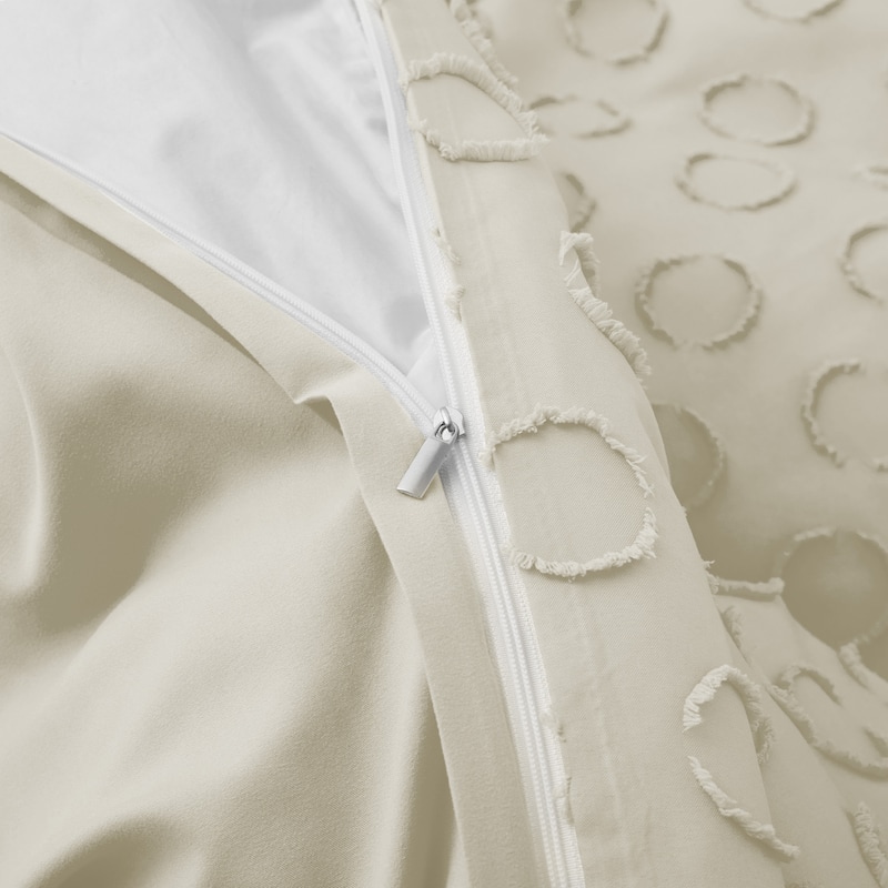 Clipped Jacquard Geometric Duvet Cover & Pillowcase Set