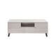 preview thumbnail 6 of 7, Mankx Mid-Century Modern White 47-inch 3-Shelf Coffee Table by Furniture of America