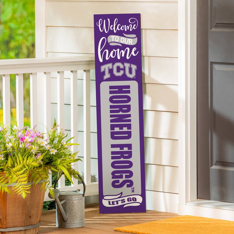 47" Double Sided Seasonal Porch Leaner, Texas Christian University - 47" x 11.25"