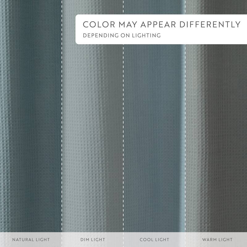 Becky Cameron Cotton Blend Waffle Shower Curtain