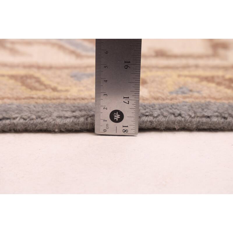 ECARPETGALLERY Hand-knotted Royal Oushak Grey Wool Rug - 6'1 x 8'9