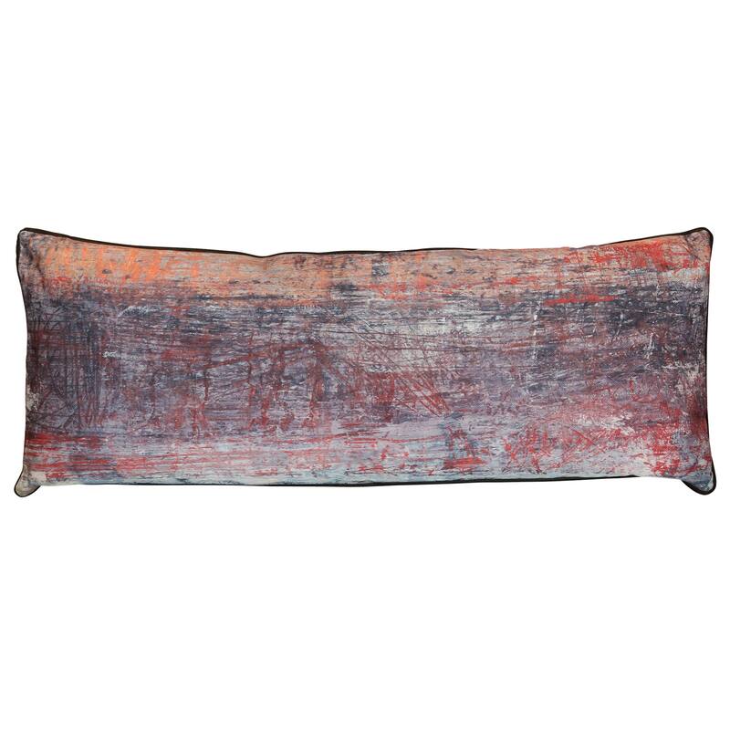 StyleCraft Rust Patina Abstract Pillow - Multicolor - 36" x 14"
