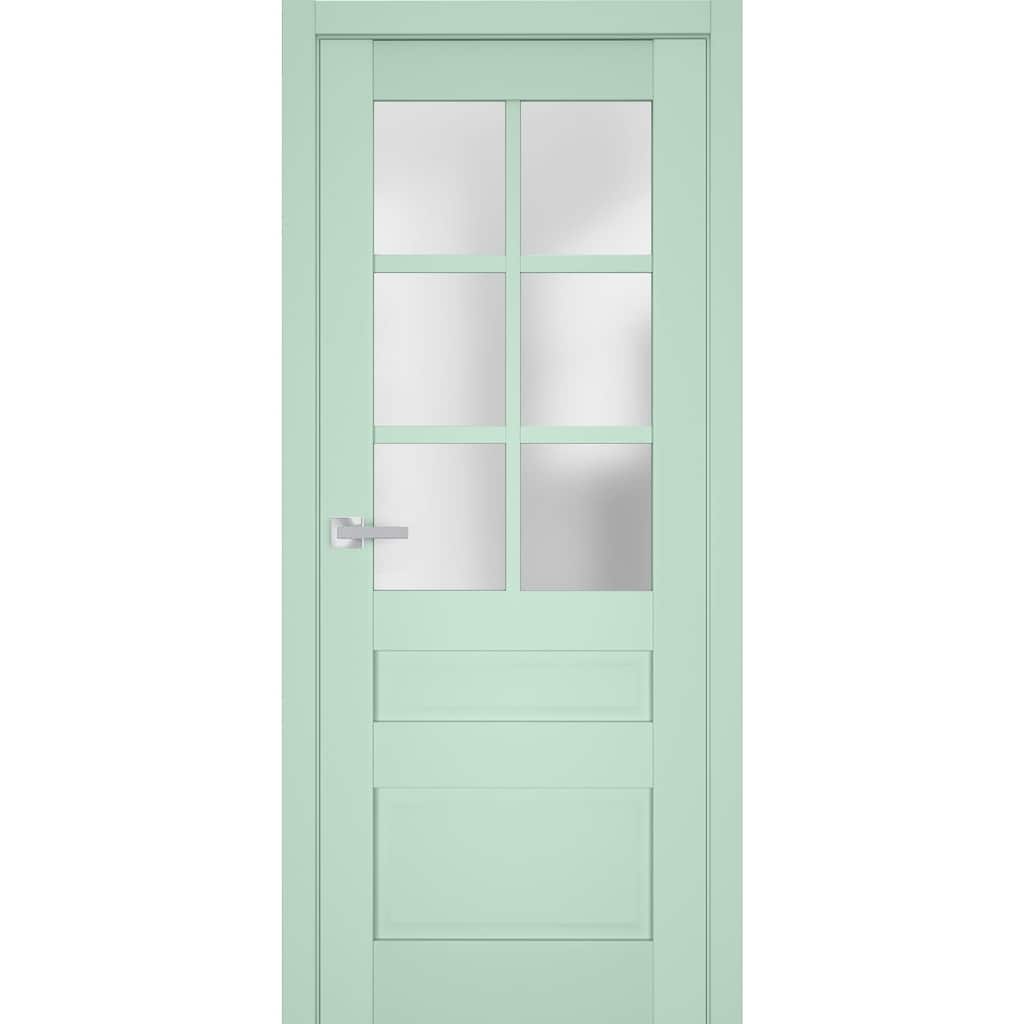 SartoDoors Veregio 7339 | Interior French Doors French Door | Solid Wood w/ Glass | Slab Only | 18x80, Custom
