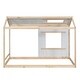 preview thumbnail 13 of 24, House Design Twin Wood Bed Frame,Twin Size House Platform Bed