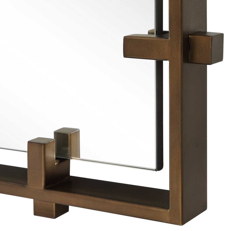 Uttermost Hann Full Length Bronze Mirror - 27.13" W x 74.75" H x 1.63" D