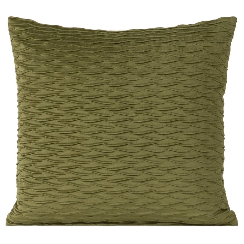 Siscovers Fluctuate Pleated Velvet Throw Pillow