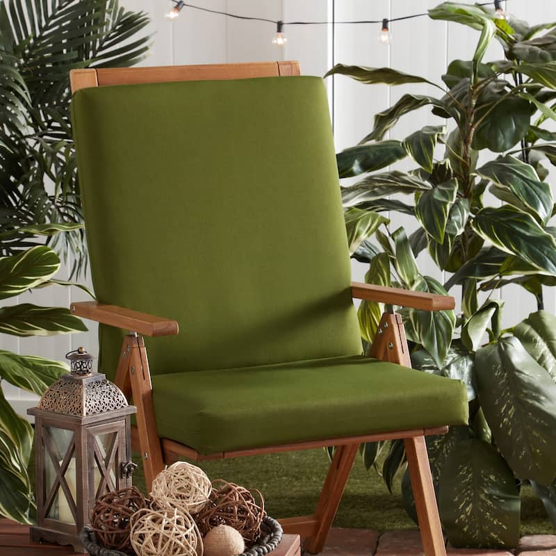 Greendale Home Fashions Outdoor High Back Chair Pad