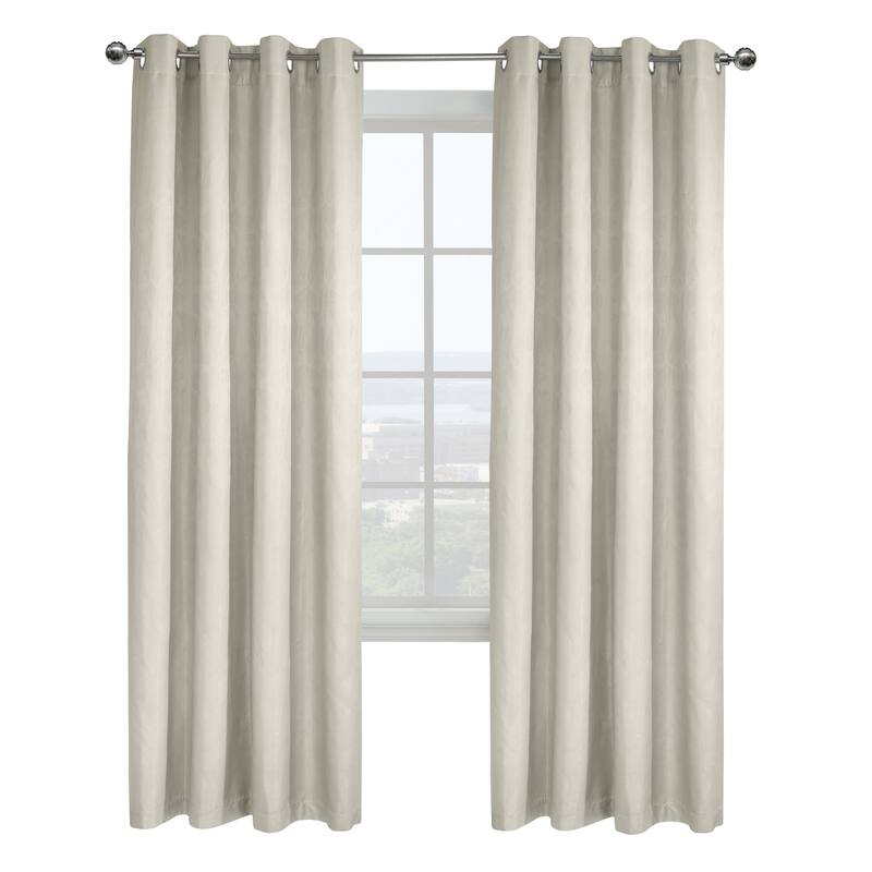 ThermaPlus Ethan Total Blackout Jacquard Grommet Curtain Panel