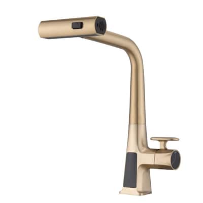 Matte Black Smart Temp 3 Mode Faucet with Pull Down Sprayer​