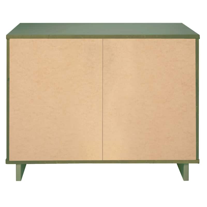 Manhattan Comfort 2-Piece Granville Modern Solid Wood Standard Dresser and Nightstand Set