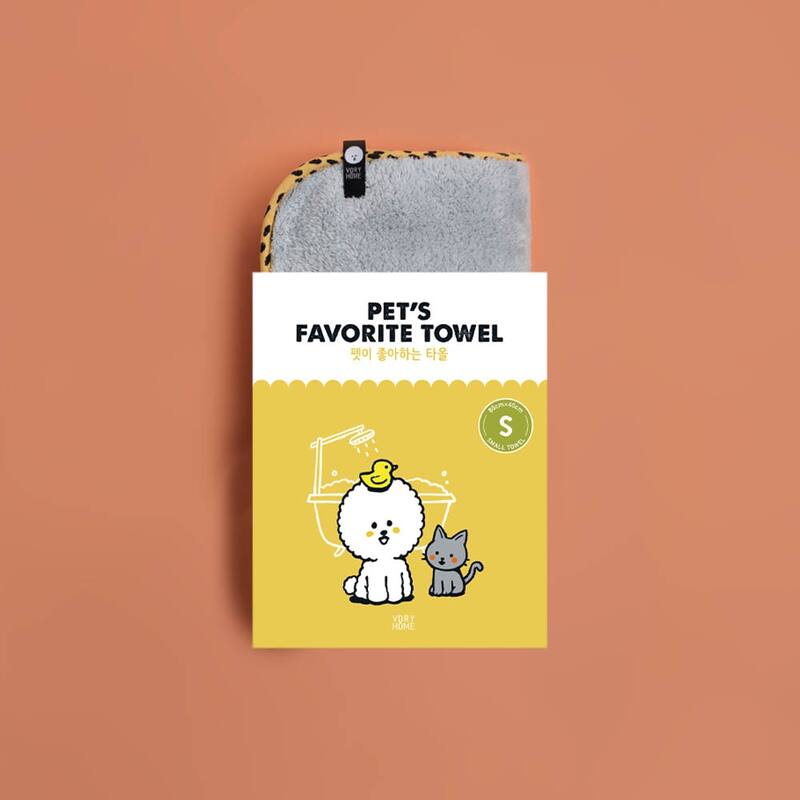 PET’S FAVORITE TOWEL, Premium High Quality Microfiber Pet Towel, Ultra-Absorbent, Quick Drying Towel, White, Made in Korea