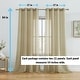 preview thumbnail 101 of 117, HLC.me 2 Piece Semi Sheer Voile Window Curtain Drapes Grommet Top Panels Bedroom, Living Room - Set of 2 panels