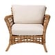 preview thumbnail 3 of 9, bali & pari Babette Modern Bohemian Natural Brown Rattan Arm Chair