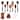Elyon 9 Piece Teak Wood Utensil Set with Hooks