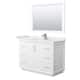 Option White / White Cultured Marble Top / Brushed Nickel