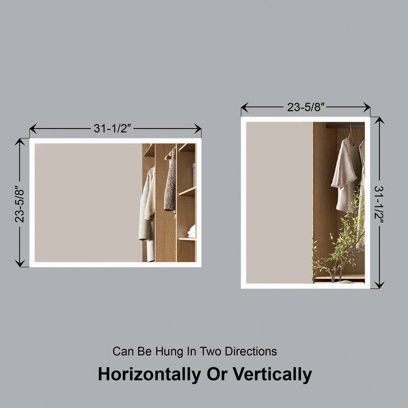 Buley LED Mirror - Rectangle 31" High