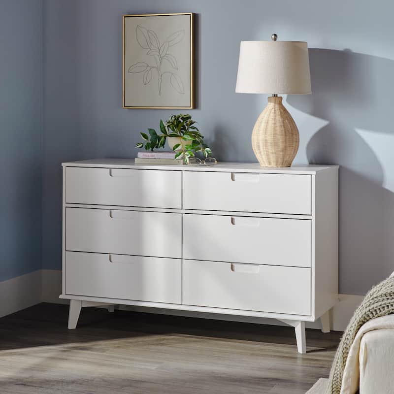 Middlebrook Gammelstaden Mid-Century Solid Wood 6-Drawer Dresser