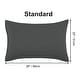 preview thumbnail 22 of 46, 2 Pcs Zippered Pillowcases, Brushed Microfiber Pillow Case Cover Standard(20"x26") - Grey