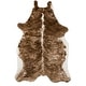 preview thumbnail 45 of 48, Erin Gates by Momeni Acadia Animal Print Faux Hide Area Rug Brindle - Hide-Shaped