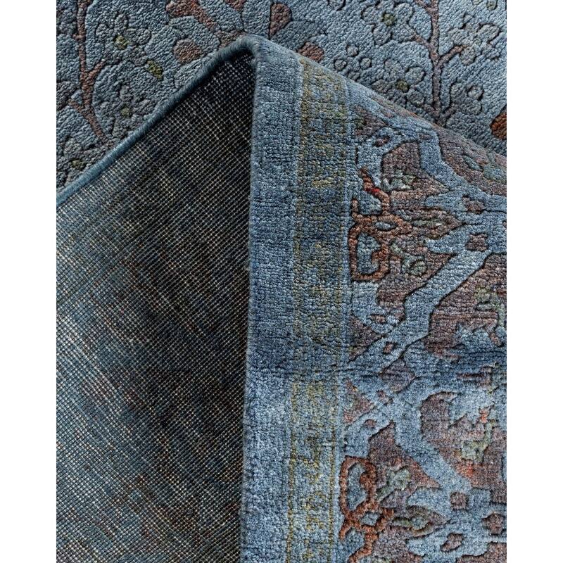 Fine Vibrance, One-of-a-Kind Hand-Knotted Area Rug - Light Gray, 4' 1" x 6' 3" - 4' 1" x 6' 3"