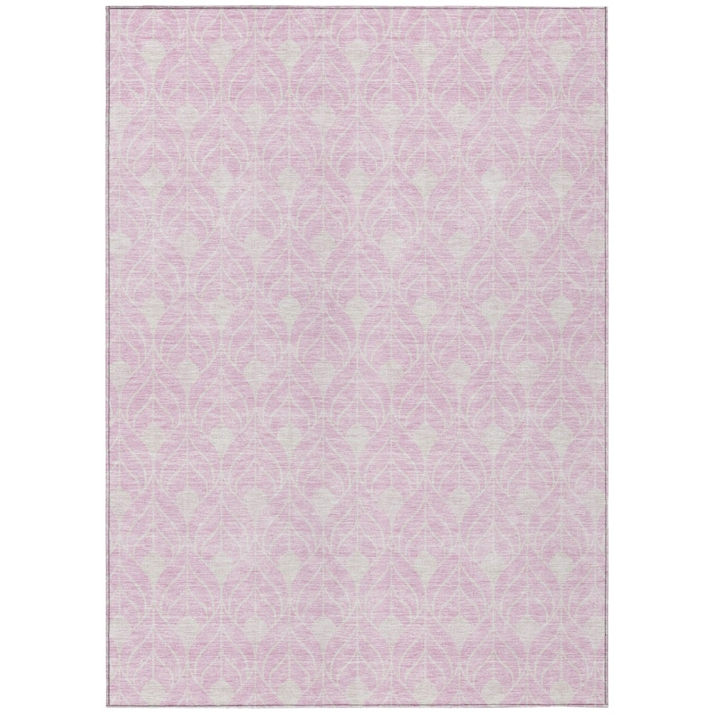 Machine Washable Indoor/ Outdoor Chantille Contempoary Geo Rug