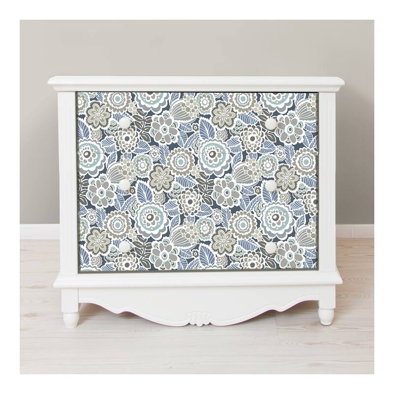 NuWallpaper Dream On Navy Peel & Stick Wallpaper - 216in x 20.5in x 0.025in