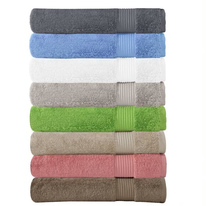 CTT - 6 Pcs Turkish Cotton Towel Set, Includes 2 Bath Towels, 2 Hand Towels and 2 Washcloths, Quick Dry & Absorbent