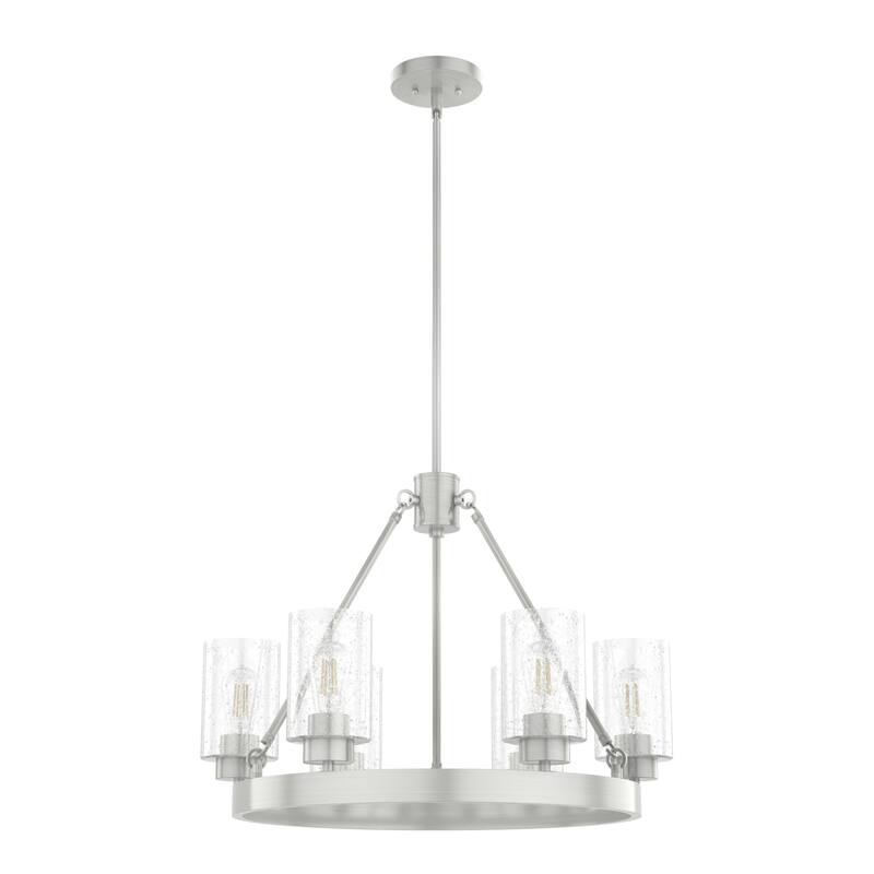 Hunter Hartland 6-Light Wagon Wheel Chandelier - Dining/Living Room, Kitchen Table, Entry - Farmhouse, Industrial, Transitional