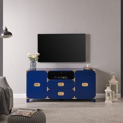 Campaign Entertainment Center Console - Navy