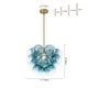 preview thumbnail 65 of 63, Glam Single-light Dining Room Glass Globe Bubble Chandelier - 17.7 in