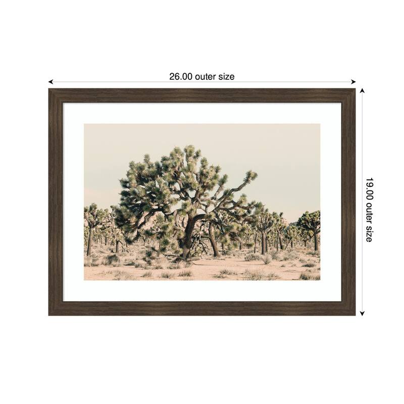 Kate and Laurel Joshua Tree No. 1 by Alicia Bock Framed Wall Art Print