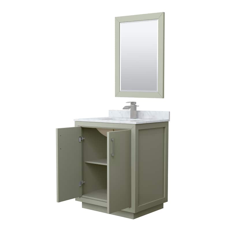 Wyndham Collection WCF1111-30S-NAT-M24 Icon 30" Free Standing Single