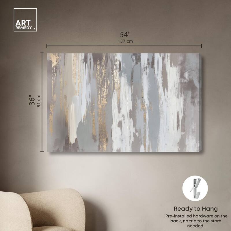 Flooding Gold II Canvas by Art Remedy, Gallery Wrapped