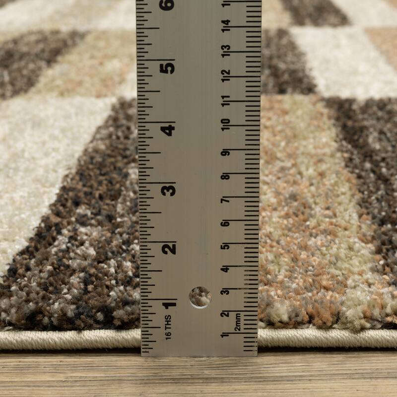 ROW Gemma Modern Color Block Multi-Colored Area Rug