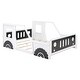 preview thumbnail 8 of 10, Classic Design Full Size Car-Shaped Platform Bed with Wheels,Sturdy Pine Wood and Safety Guardrail