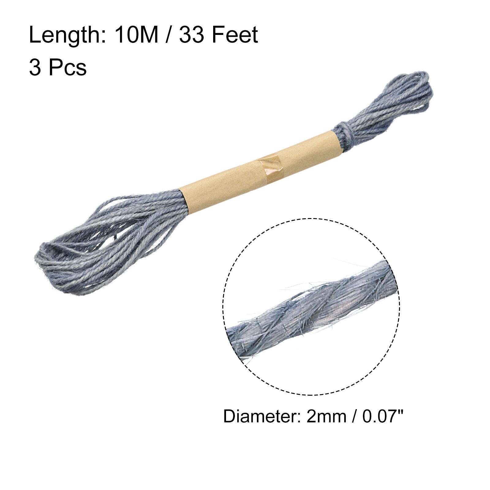 14-Pack Jute Twine String Rope Cord DIY Crafts, 2 Ply 2mm x 32.8 Feet Per  Roll - 2mm x 32.8 Feet - Bed Bath & Beyond - 29115148