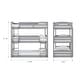 preview thumbnail 11 of 18, Avenue Greene Nola Triple Twin Wood Bunk Bed